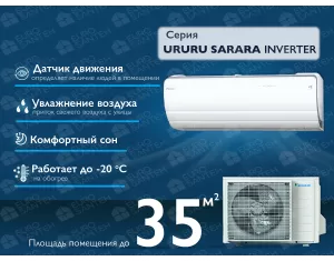 Кондиционер DAIKIN Inverter URURU SARARA FTXZ35N +RXZ35N R32 A+++