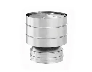 Terminație coș de fum tip deflector de vânt SOLINOX Ø180 (inox 304)