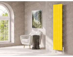 Designer radiator LOJIMAX AMAZONITE collection 1800x412 mm, Yellow