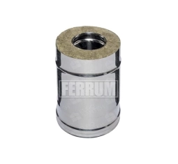 Teava izolata pentru cos de fum FERRUM d.180-280 mm, L-250 mm (inox 430/0,5 mm)