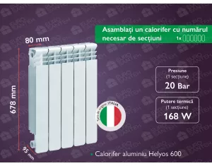 Calorifer aluminiu Helyos 600