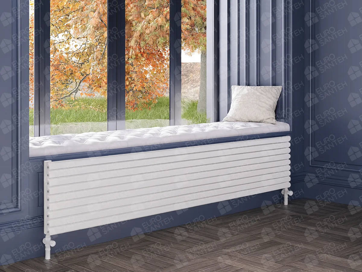 ALUMINUM HORIZONTAL RADIATOR FIONA HRZ высота 800 мм. ширина 499 мм. белый мат