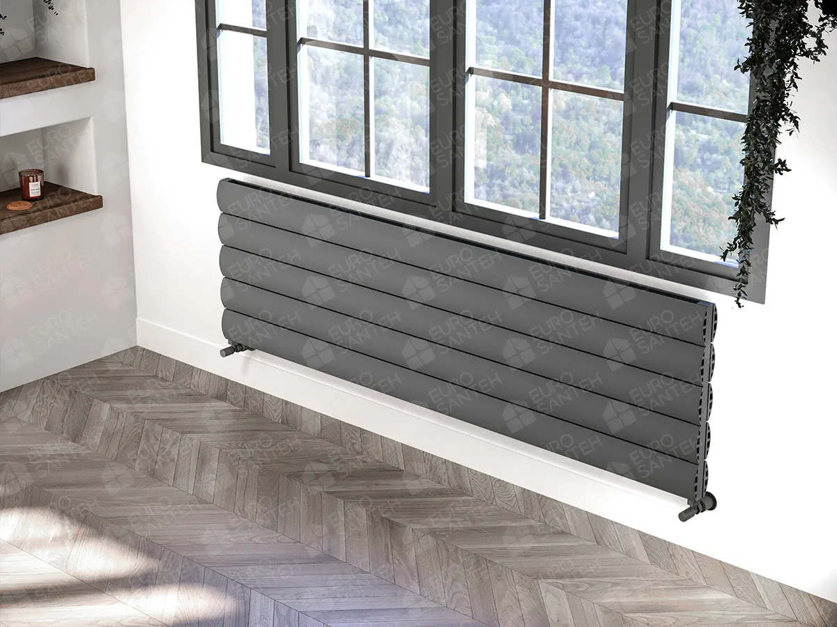 Calorifere decorativ LOJIMAX, colectia OTIS DOUBLE HRZ, alb mat