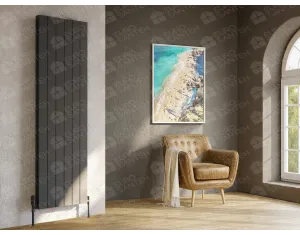 Calorifere decorativ LOJIMAX, colectia KALSEDON DOUBLE Black Satine