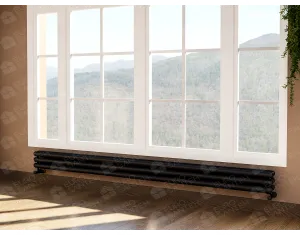Calorifere decorativ LOJIMAX, colectia RETRO PLUS HRZ, negru mat