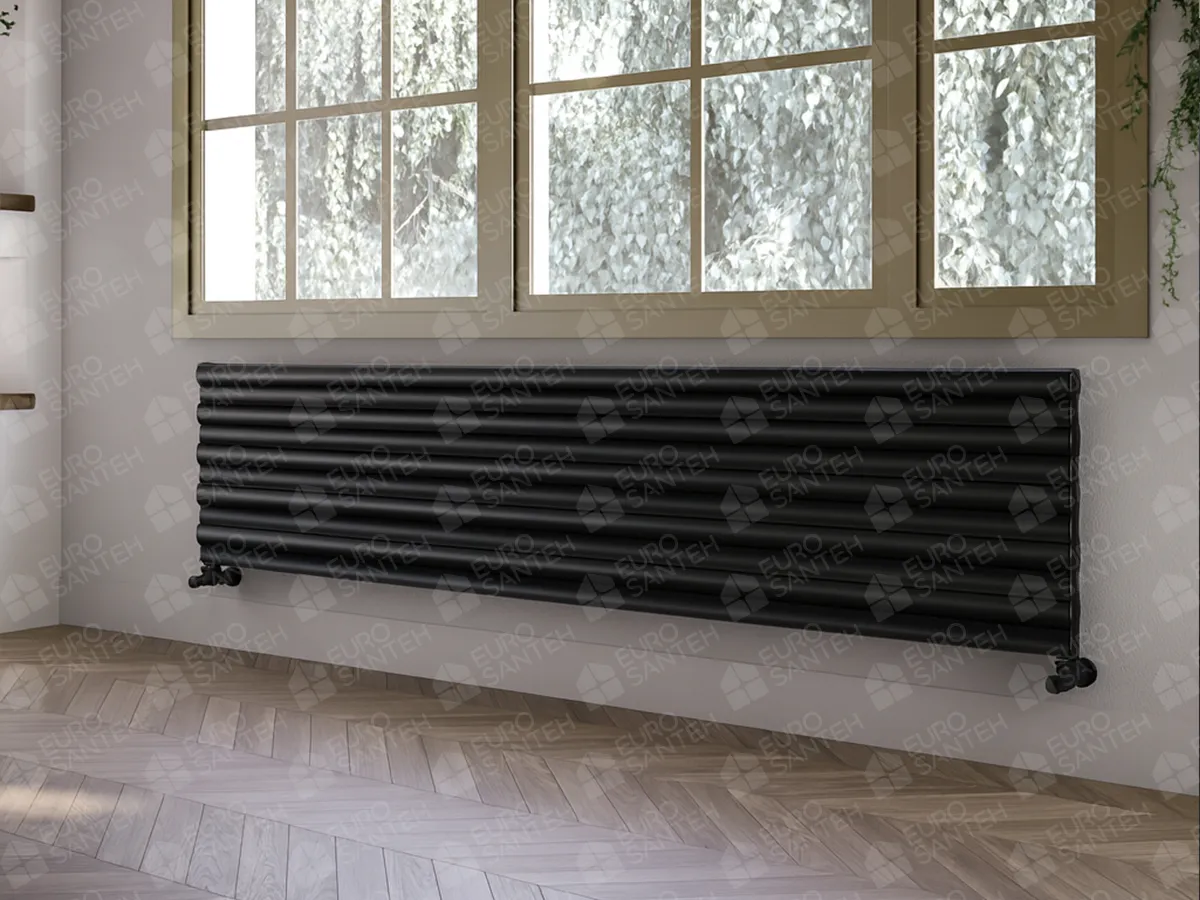 Calorifere decorativ LOJIMAX, colectia TOSINA DOUBLE HRZ, alb mat