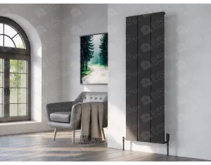 Designer radiator LOJIMAX NISH collection 2000x404 mm, Black