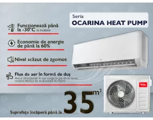 Air Conditioner TCL Ocarina HEAT PUMP Inverter R32 TAC-12CHSD / TPG31I3AHB 12000 BTU