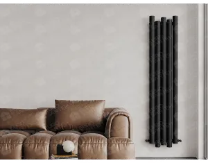 Дизайнерский радиатор CARISA коллекция MOTION 1800x310 мм, Чёрный