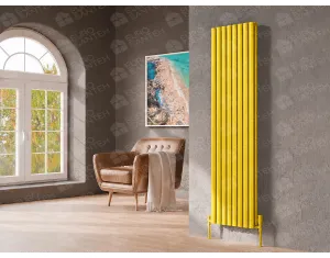 Designer radiator LOJIMAX BELLA DOUBLE collection 1800x286 mm, Yellow