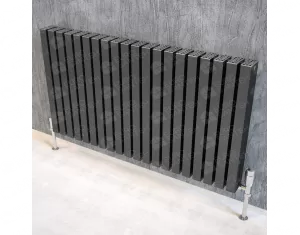 Designer radiator LOJIMAX, collection  OPAL PLUS height 800 mm. width 1569 mm. black mat