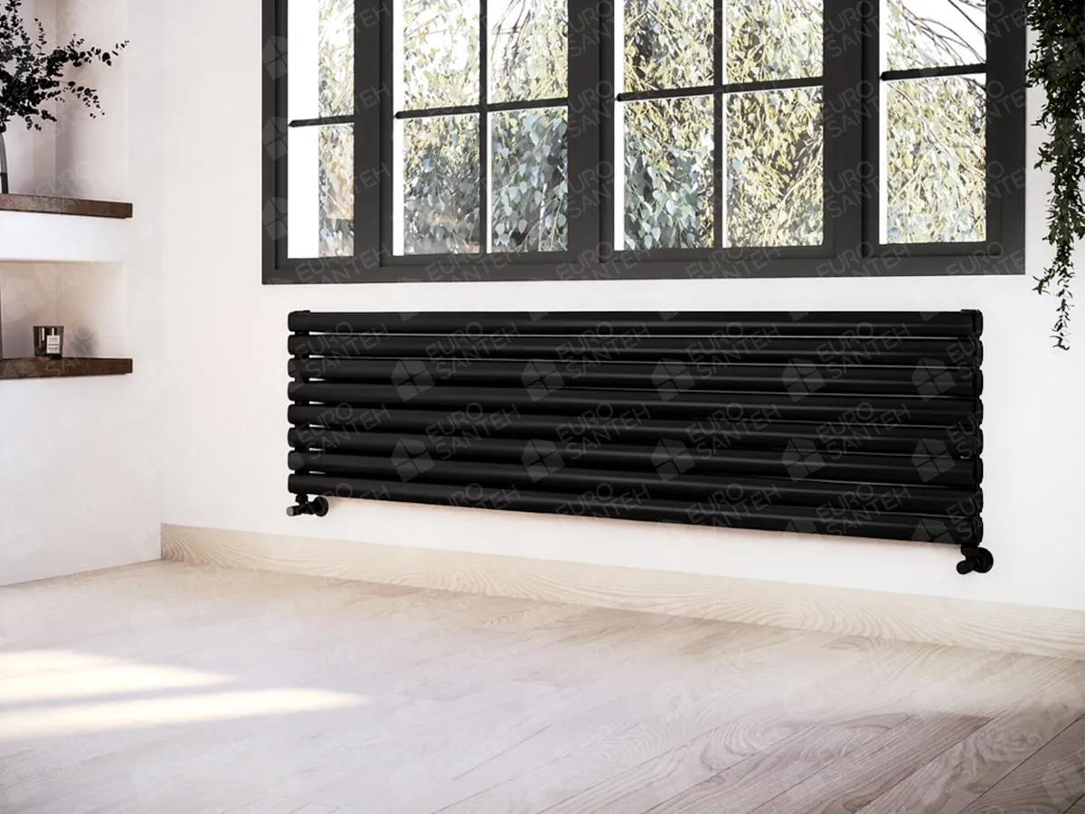 Designer radiators LOJIMAX, collection BELLA DOUBLE HRZ, white matte