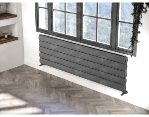 Calorifere decorativ LOJIMAX, colectia OTIS DOUBLE HRZ, negru mat
