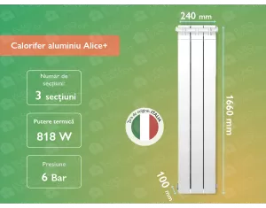 Aluminum radiator Alice+ 1600 (3 elem.)