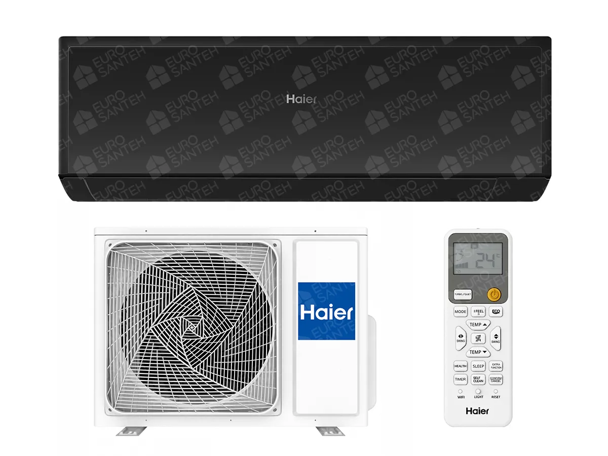 Conditioner HAIER REVIVE Plus DC Inverter R32 AS35RBAHRA-B 1U35YESFRA-4  Negru (Încălzire pana la - 20°C)