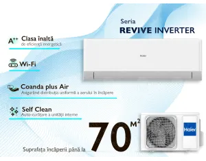 Conditioner HAIER REVIVE Plus DC Inverter R32 AS68RDAHRA-PL 1U68MRAFRA-4 (Încălzire pana la -20°C)