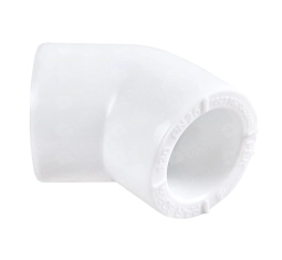 Угол полипропиленовый на 45° d63 мм