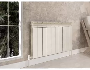 Designer radiator LOJIMAX, collection  BESTO height 1000 mm. width 1344 mm. black mat