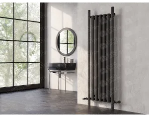 Calorifere decorativ LOJIMAX, colectia ROBA LUX, negru mat