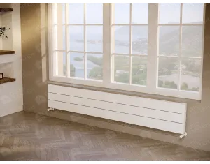 ALUMINUM HORIZONTAL RADIATOR KALSEDON DOUBLE HRZ высота 1000 мм. ширина 375 мм. черный мат