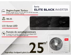 Conditioner  TCL ELITE BLACK Inverter R32 TAC-09 CHSD / XA82IN 9000 BTU