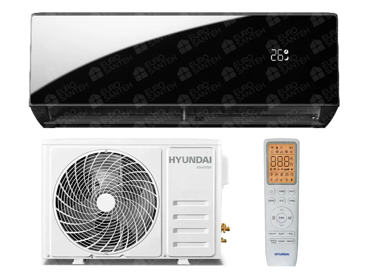 Conditioner HYUNDAI T-Pro Series (Black) Inverter R32 HYAC - 9CHSD/TP51I