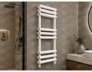 Designer towel warmer LOJIMAX VERO collection 700x500 mm, White