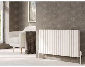 Designer radiator LOJIMAX, collection  SIESTA DOUBLE height 900 mm. width 817 mm. white mat