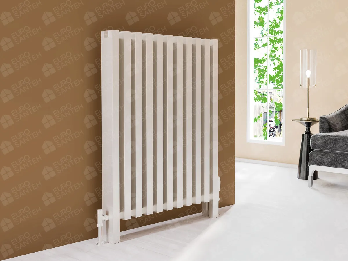 FLOOR STANDING ALUMINUM RADIATOR OPAL LUX inaltimea 800 mm. latimea 1074 mm. negru mat