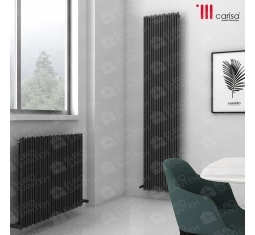 Aluminium design radiator Carisa Carisa PIPETTE 1800x375 Black
