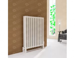 FLOOR STANDING ALUMINUM RADIATOR OPAL LUX высота 600 мм. ширина 1557 мм. белый мат