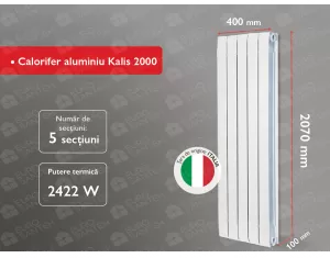 Aluminum radiator Kalis 2000 (5 elem.)