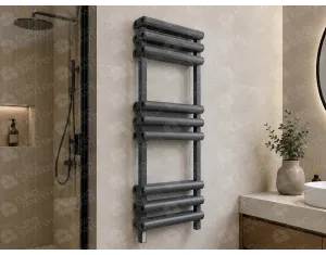 Designer towel warmer LOJIMAX VERO collection 1000x500 mm, Anthracite