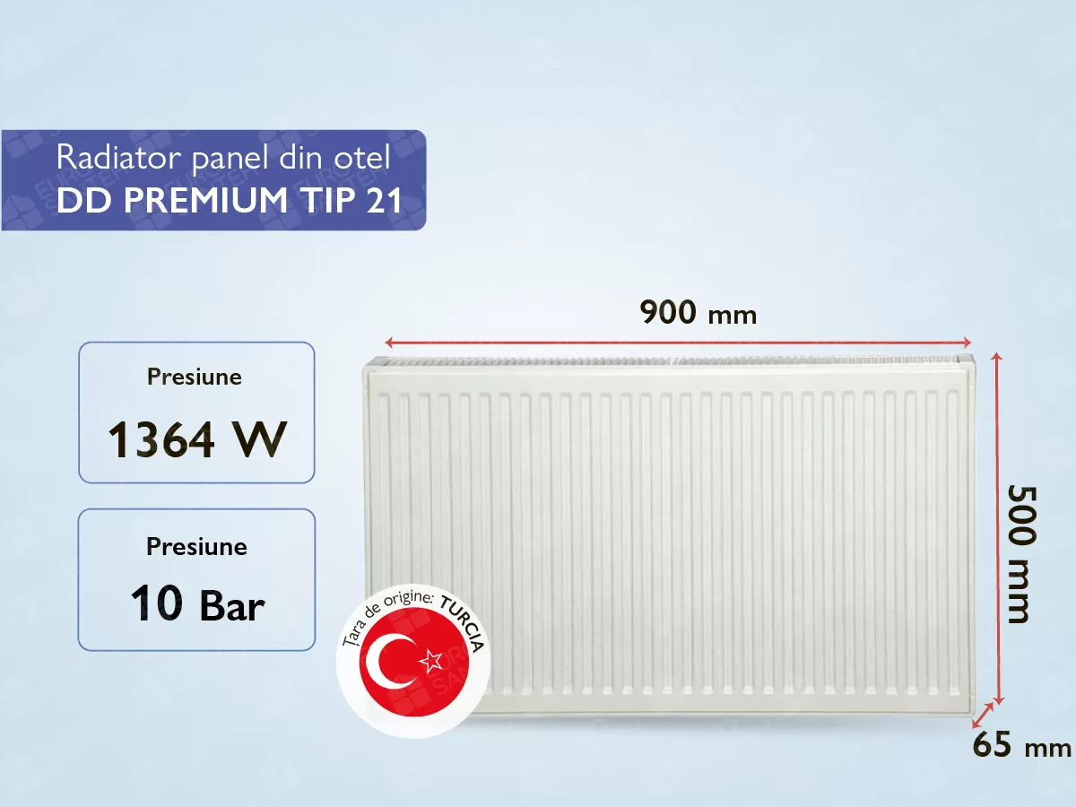 Steel panel radiator DD PREMIUM TIP 21 500x900