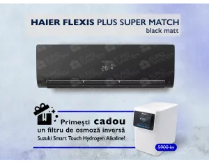 Conditioner HAIER FLEXIS Plus DC Inverter R32 Super Match AS25S2SF1FA-BH-1U25S2SM1FA (black matt) (Încălzire pana la - 20°C)