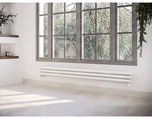 ALUMINUM HORIZONTAL RADIATOR ALBITE HRZ inaltimea 1100 mm. latimea 270 mm. alb mat