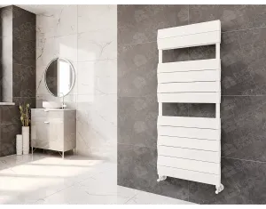 Uscător de prosoape de design LOJIMAX colecția LIA DOUBLE 700x500 mm, Alb