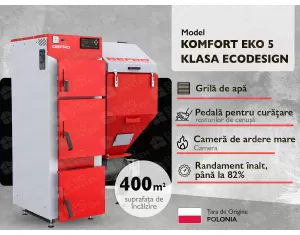 Solid fuel boiler with automatic loading DEFRO KOMFORT EKO 5 KLASA ECODESIGN 40 kW