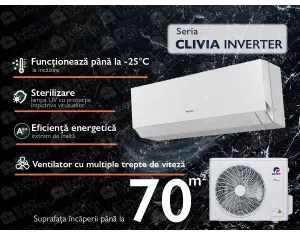 Air conditioner GREE CLIVIA SILVER D.C. Inverter R32 G10 GWH24AUDX-24000 BTU