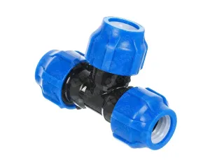 Compression tee PN 6 bar, d. 32 x 32 x 32