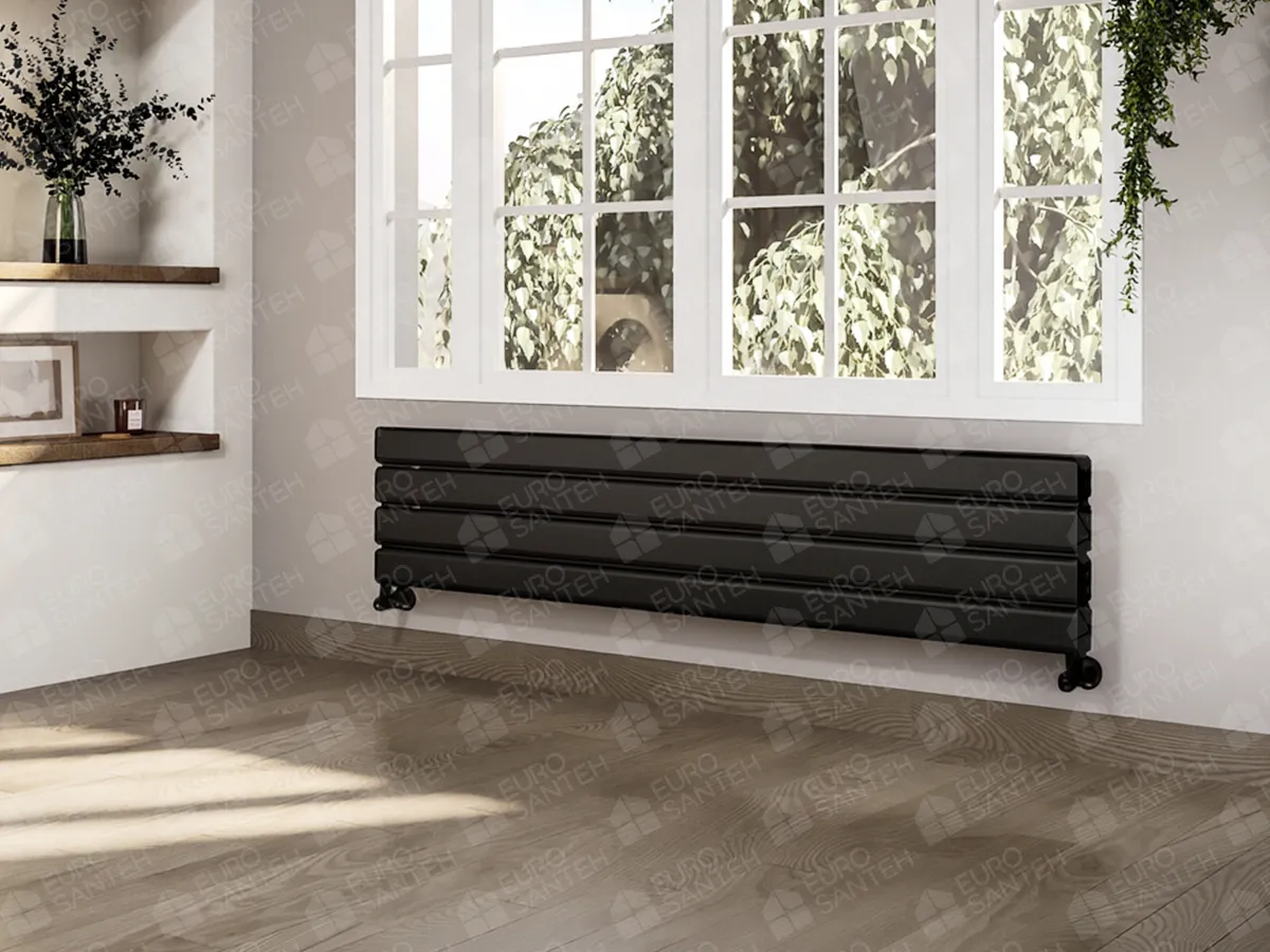 Дизайнерские радиаторы LOJIMAX, коллекция DIAMOND DOUBLE HRZ, белый матовый