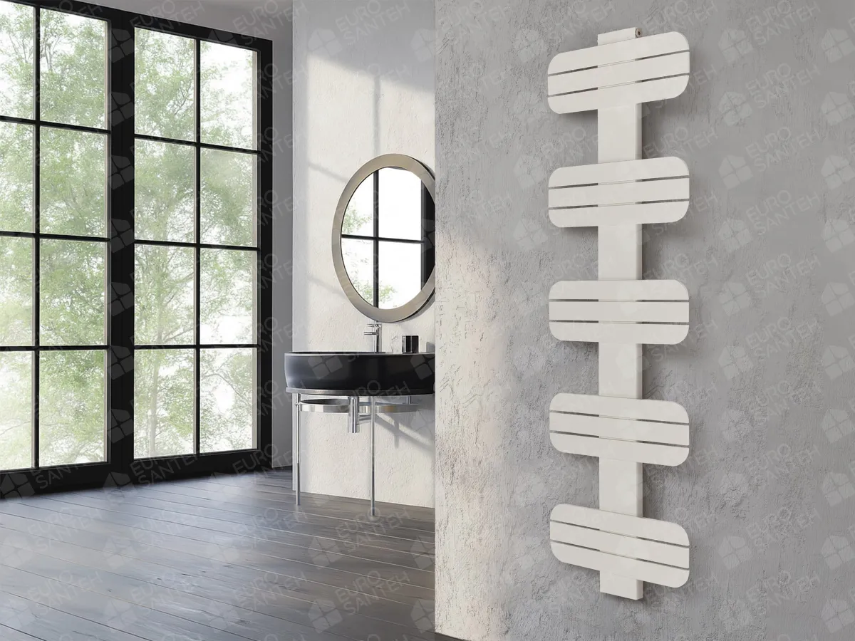 Designer towel warmer LOJIMAX, collection DOSIA height 250 mm. width 400 mm. Lemon gloss
