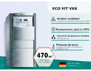 Cazan pe gaz în condensație VAILLANT ECO VIT VKK 476-4 47 kW