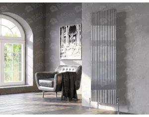 Calorifer decorativ LOJIMAX colecția BAMBOO 1600x359 mm, Light Anodising