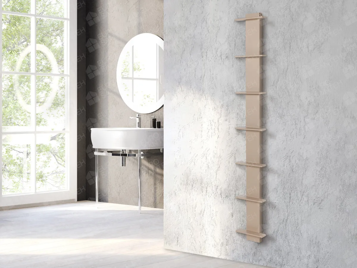 Designer towel warmer LOJIMAX, collection СARETTA height 1675 mm. width 250 mm. Kiwi matte
