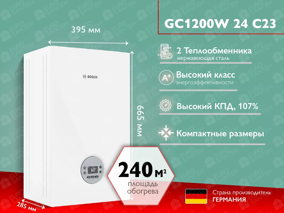 Конденсационный котел BOSCH Condens GC1200W 24 C23