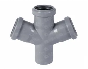 Крестовина канализационная из полипропилена (PPR) 45 градусов d.50 x d.50 x d.50 x d.50 