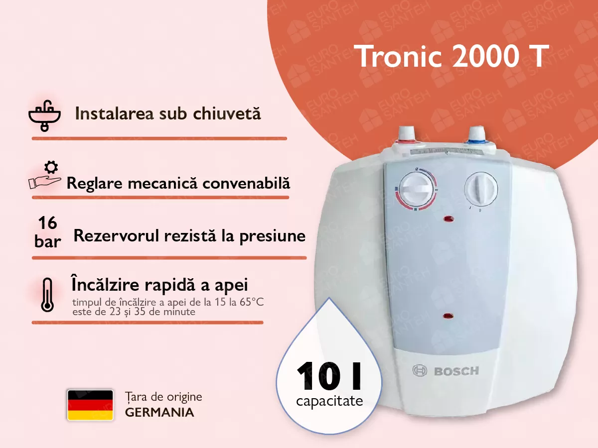 Electric boiler BOSCH  TR 2000T 10 T (top connection)