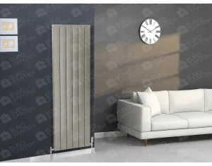 Designer radiator LOJIMAX KALSEDON DOUBLE collection 1600x375 mm, INOX SATIN