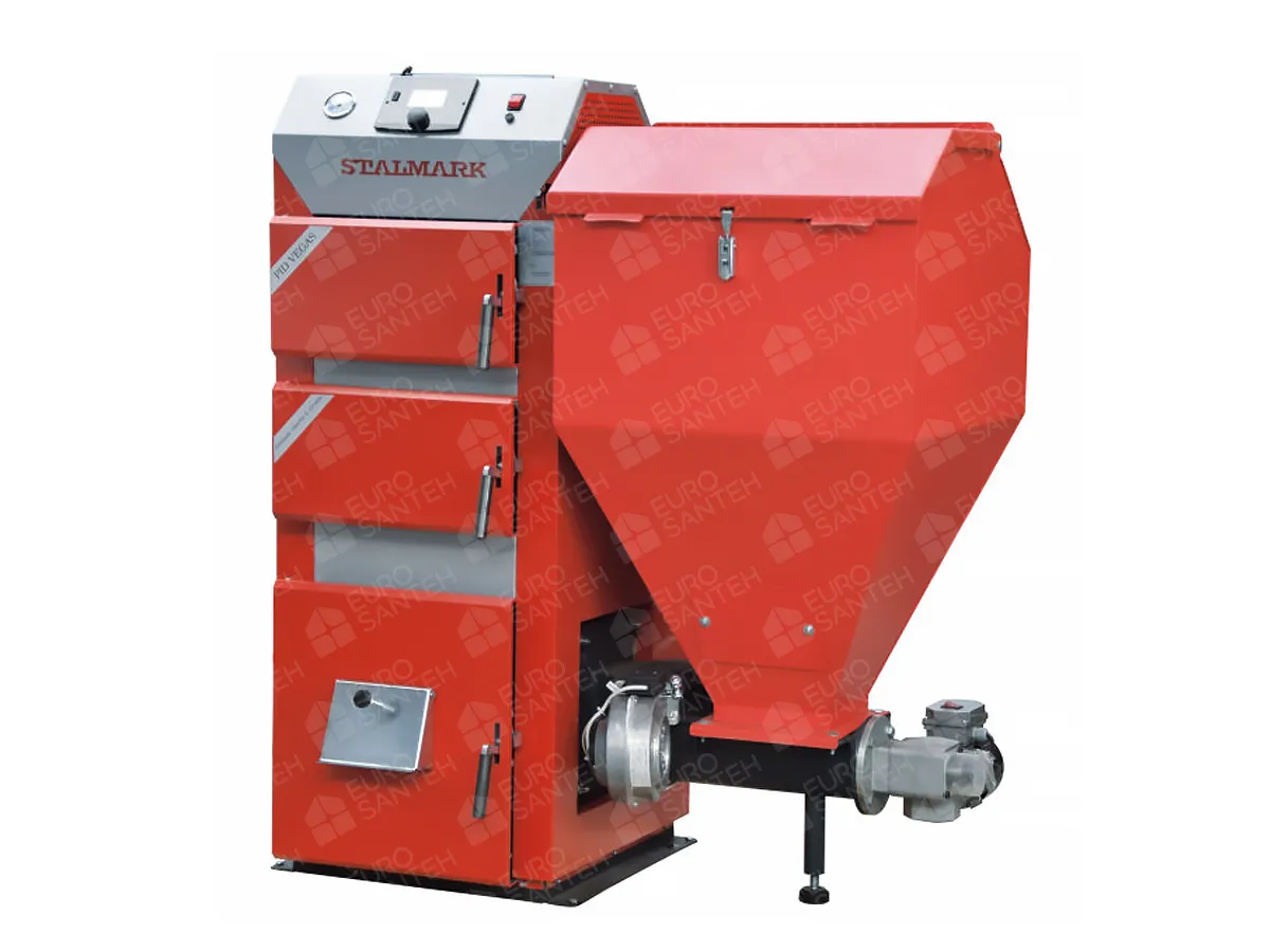 Cazan pe combustibil solid cu incarcare automata STALMARK PID VEGAS 50 kW